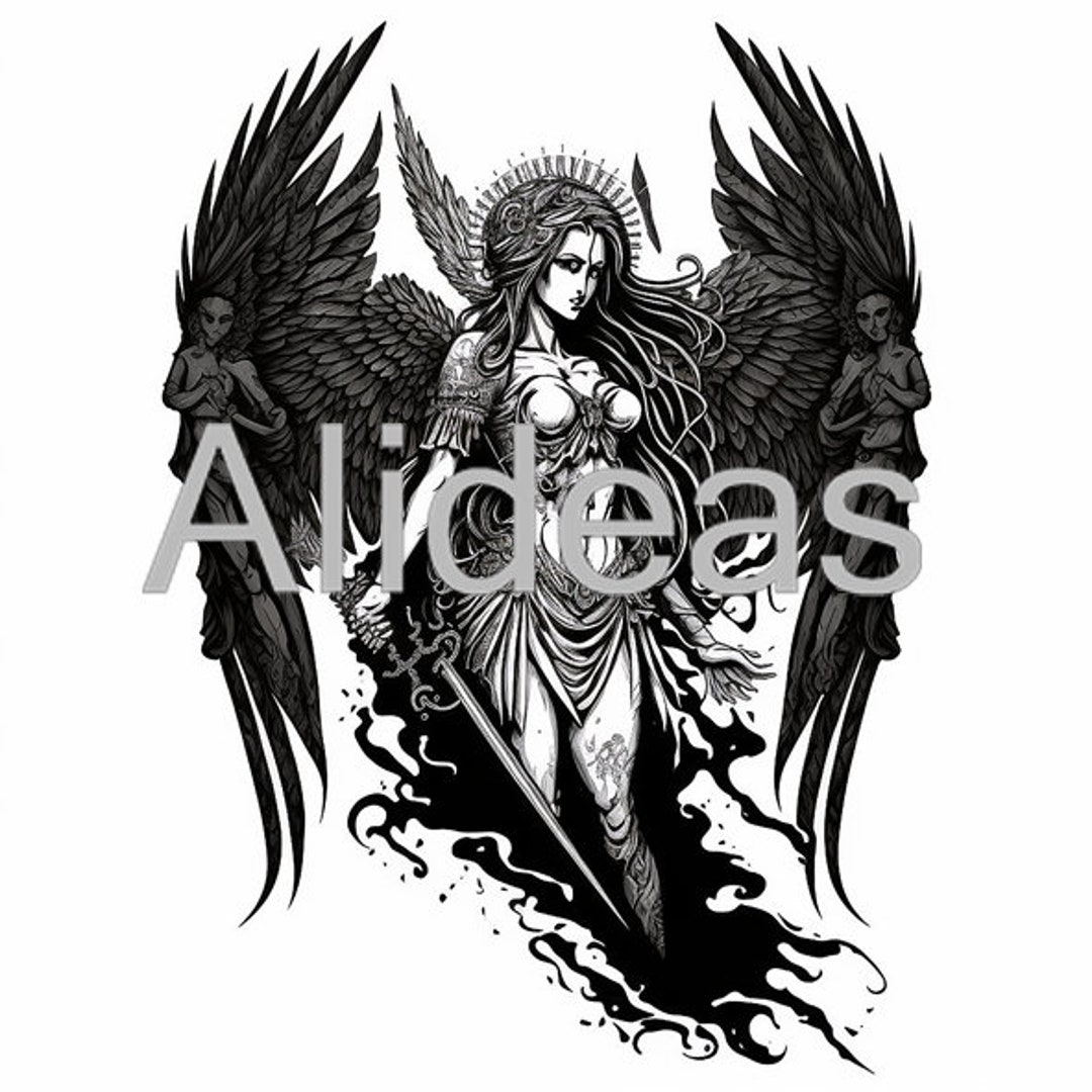 Tattoo Idea. Angel of Death Tattoo. Angel Tattoo Idea. - Etsy