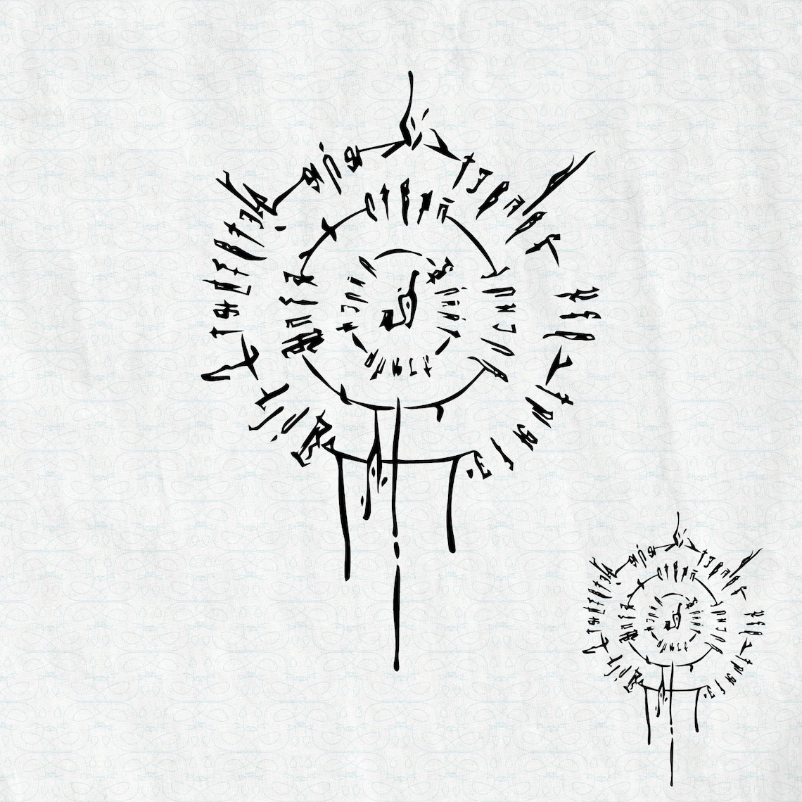 Baldur's Gate 3 Astarion Back Tattoo Digital Download