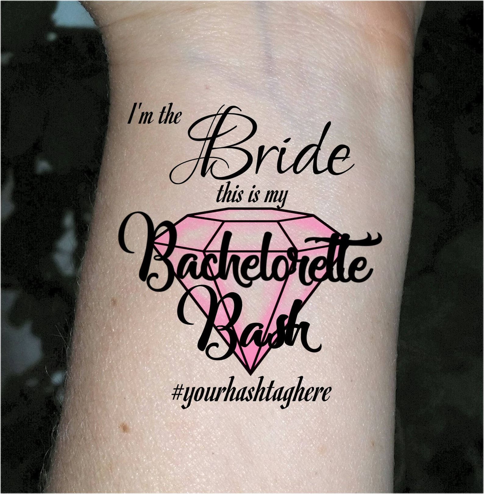 Bachelorette Party Tattoos Custom Tattoos Personalized Tattoos