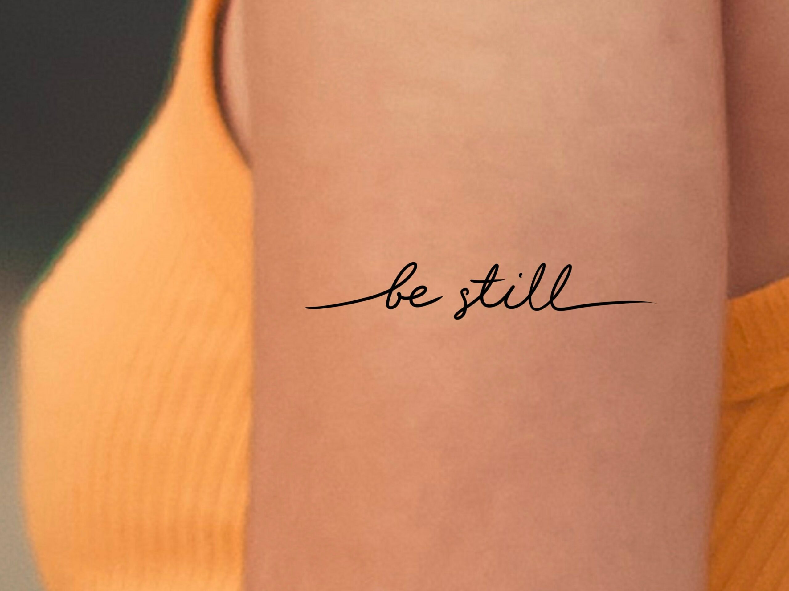 Be Still Wrist Tattoo