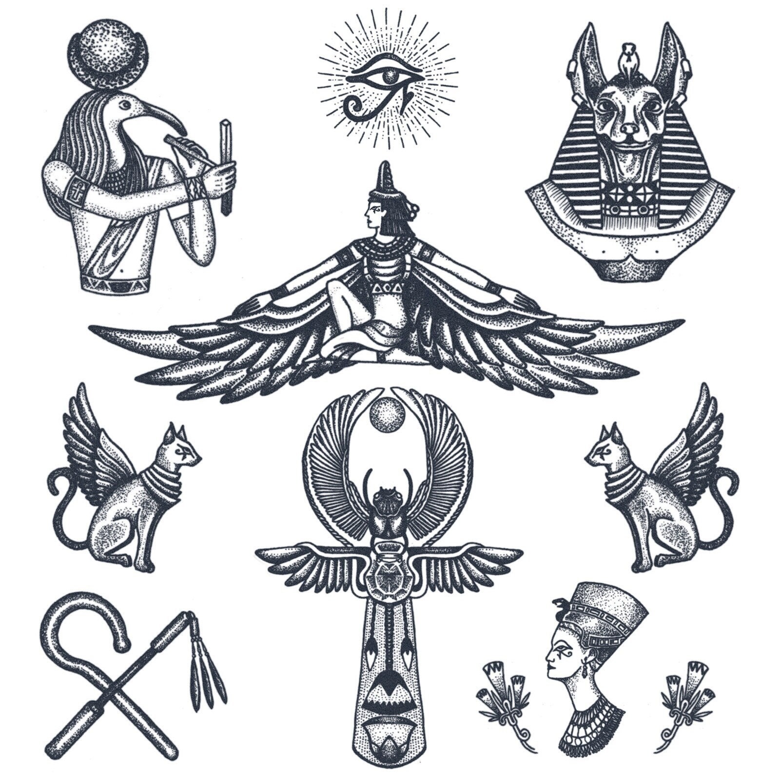 Egyptian Hieroglyphs Tattoo