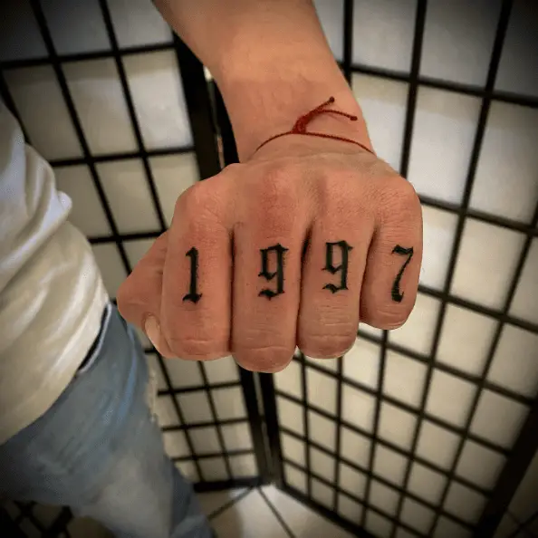 Minimalist 1997 Tattoo Design