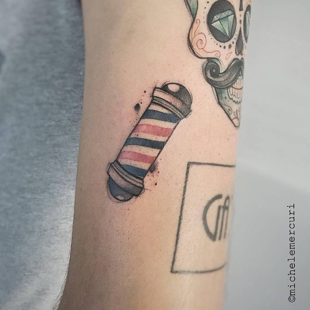 Barber Pole Tattoo Ideas