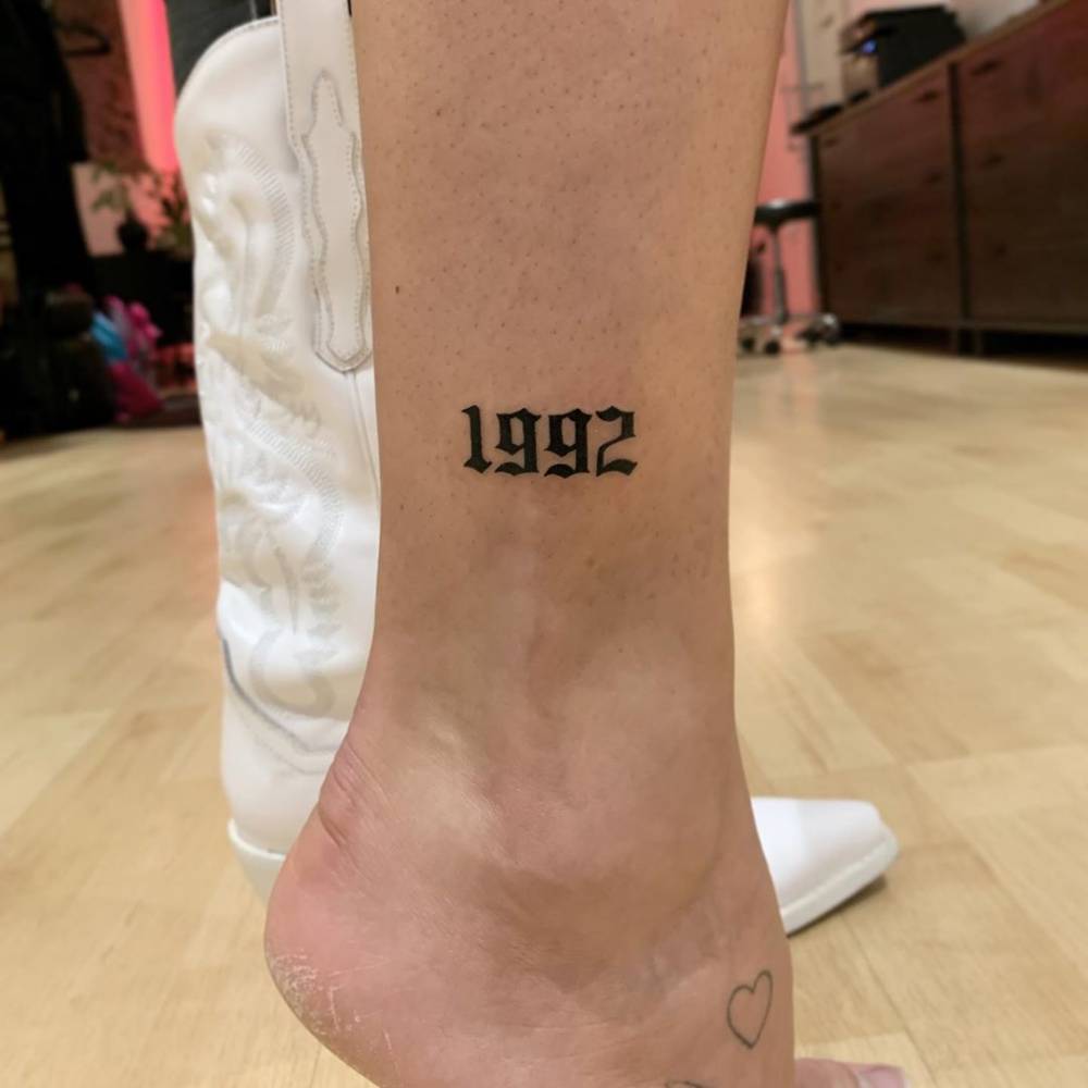 Minimalist 1992 Tattoo Design