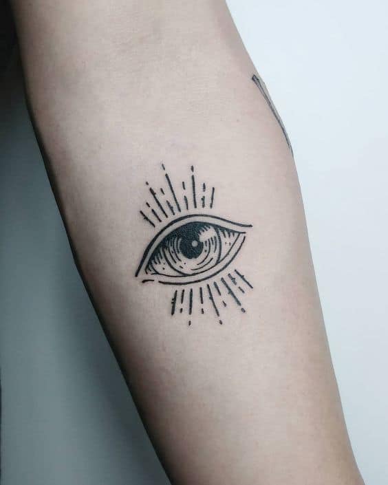 Realistic Eye Tattoo Depiction