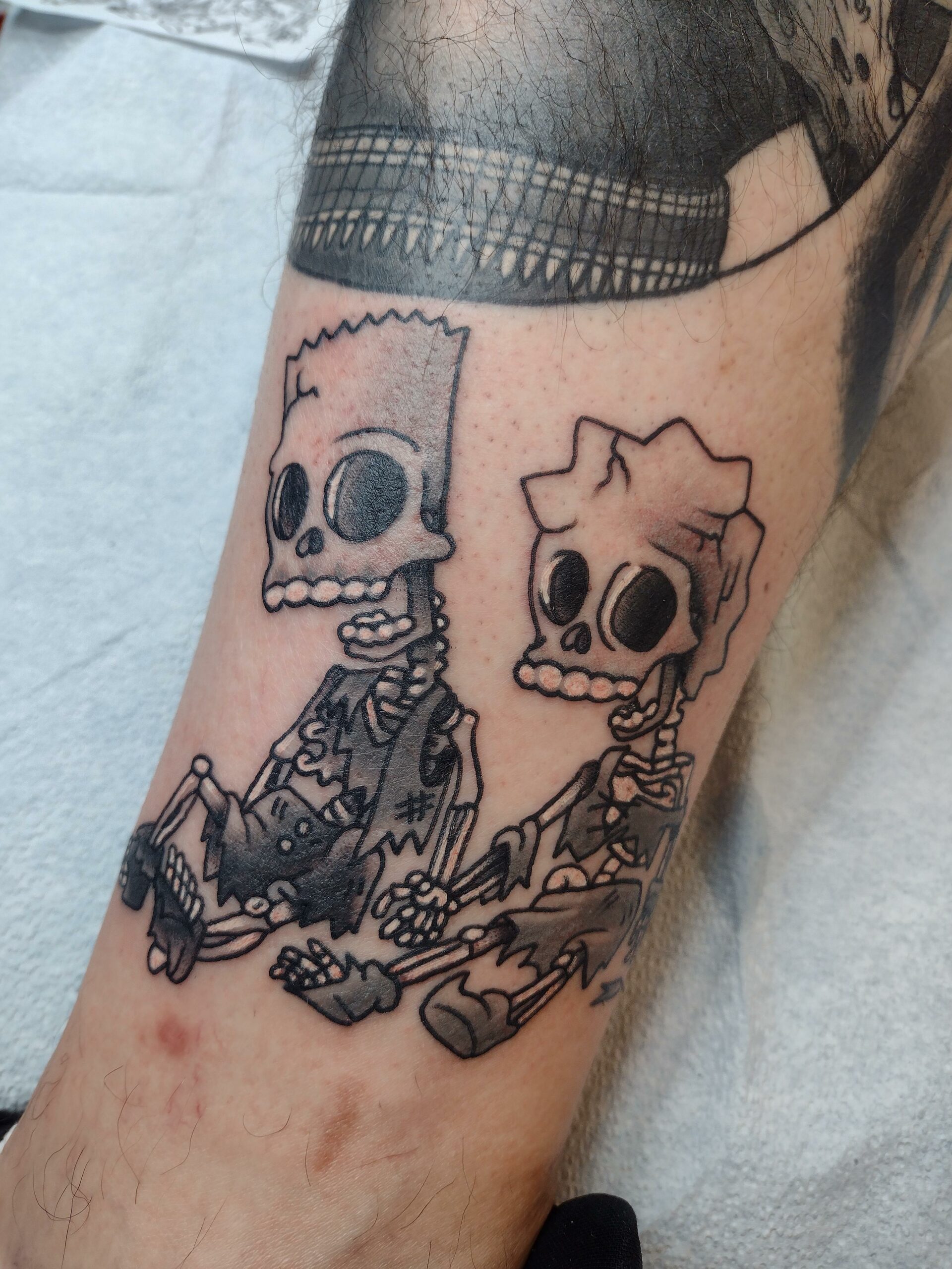 Bart and Lisa by Tyler Harrington at State of Grace in San Jose, CA