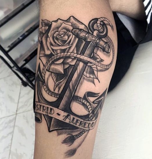 Minimalist Anchor Tattoo
