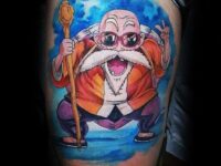 mens-cool-anime-tattoo-design-inspiration-thigh