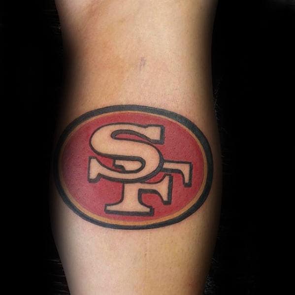 San Francisco 49ers Simple Logo Tattoo