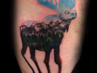 moose-with-mountains-rib-cage-side-tattoos-for-guys