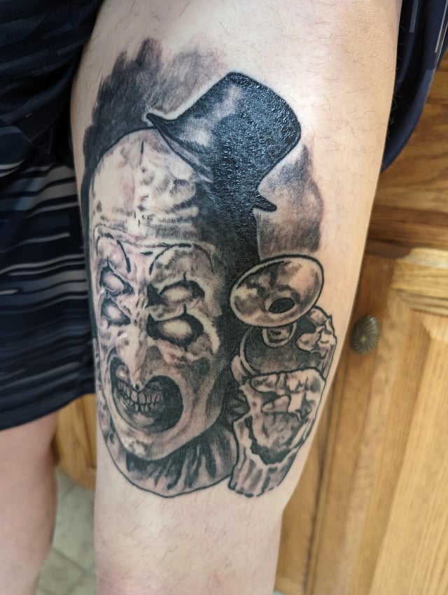 Art the Clown Tattoo from r/terrifier