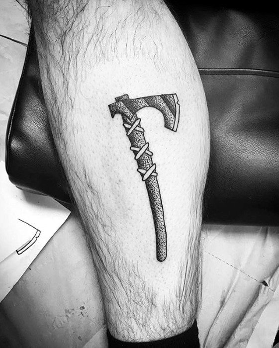 Old School Axe Tattoo