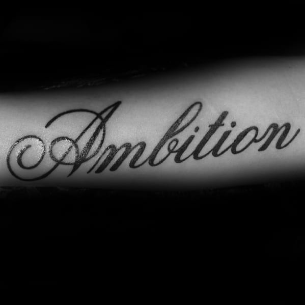 Black Ink Ambition Tattoo