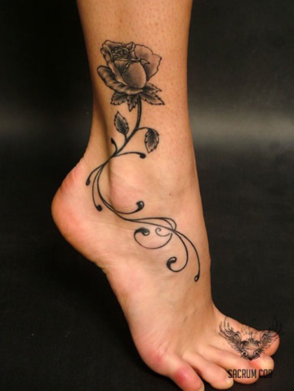 Geometric Ankle Tattoo