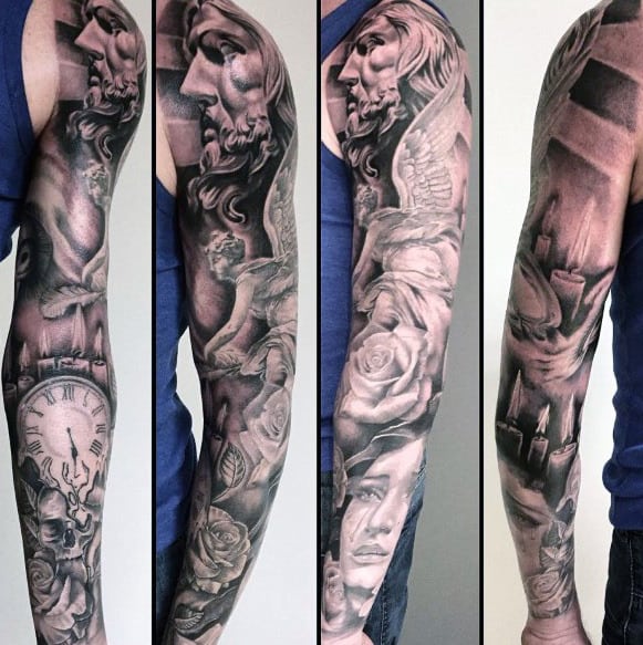 1/4 Sleeve Tattoo Design