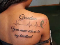 rip grandma tattoo heartbeat