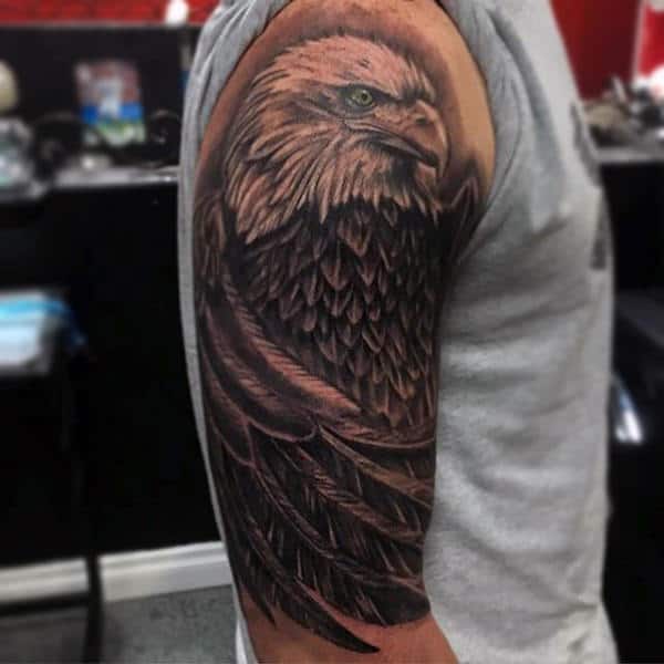 Realistic Bald Eagle Tattoo