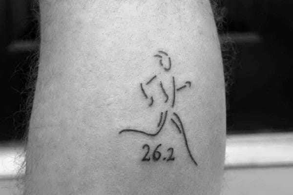 Minimalist 26.2 tattoo design