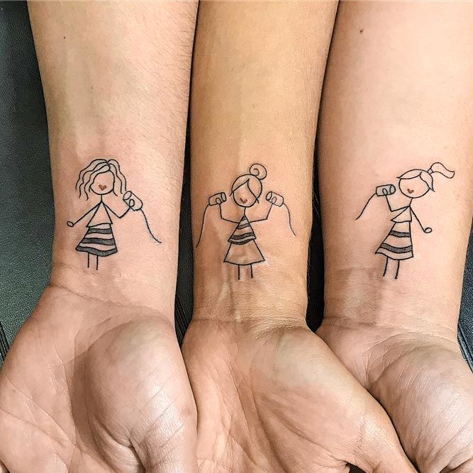 Lovely Sister Tattoos