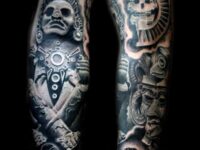 sleeve-aztec-sun-god-tattoo-for-men