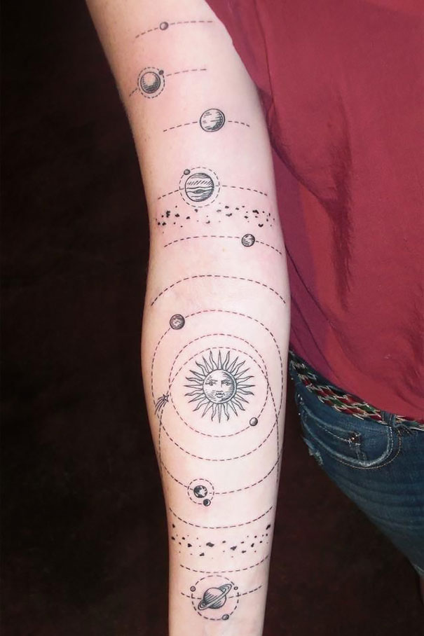 Cosmic Tattoo Design