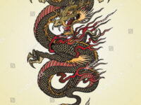 stock-vector-full-color-asian-dragon-tattoo-illustration-90936416