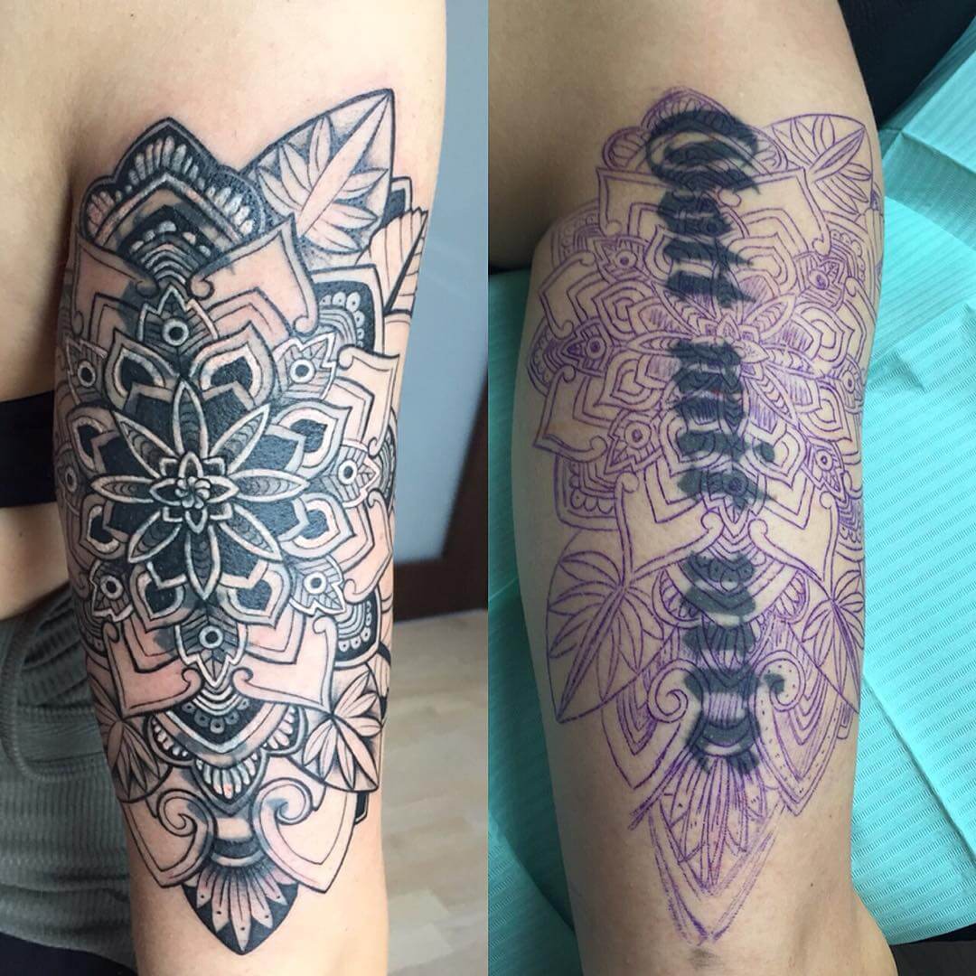Back Tattoo Cover Up Design 3