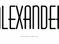 tattoo-design-male-name-alexander-2