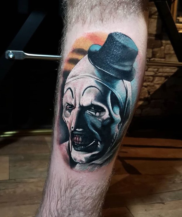 Another Terrifying Art the Clown Tattoo