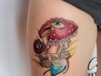 thigh-alice-in-wonderland-tattoos-clairevoncrow