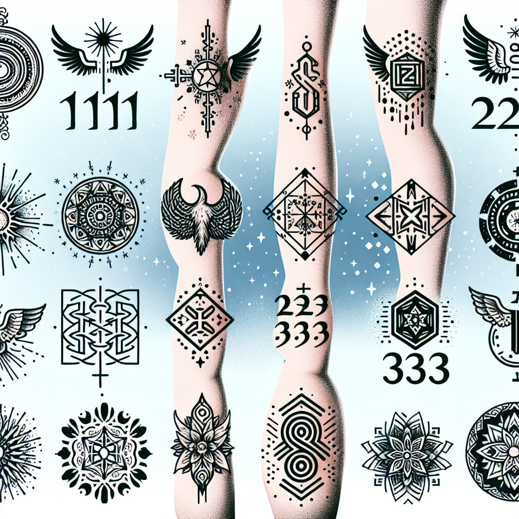 Best Angel Number Tattoo Ideas