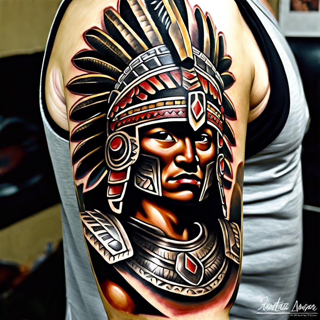 15 Aztec Warrior Tattoo Ideas for Cultural Enthusiasts