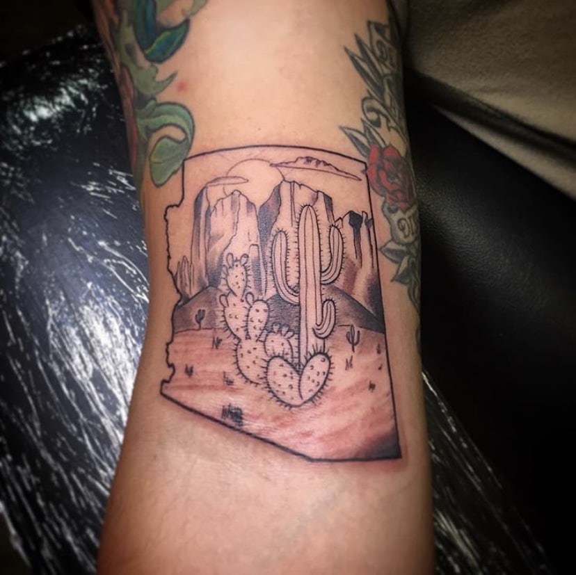 Desert Scene Tattoo