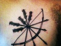 upper-chest-guys-bow-and-arrows-archery-tattoo-style-in-black-ink