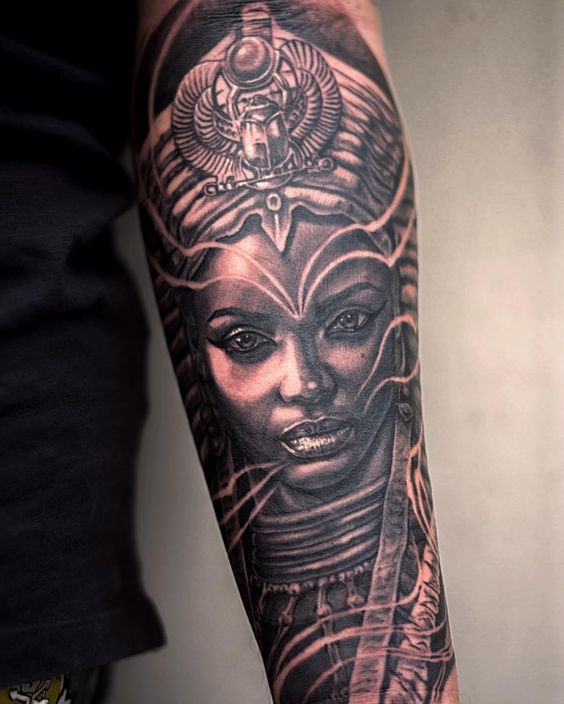 Warrior Black Queen Tattoo
