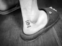 world-globe-quote-awesome-ankle-tattoos-for-men