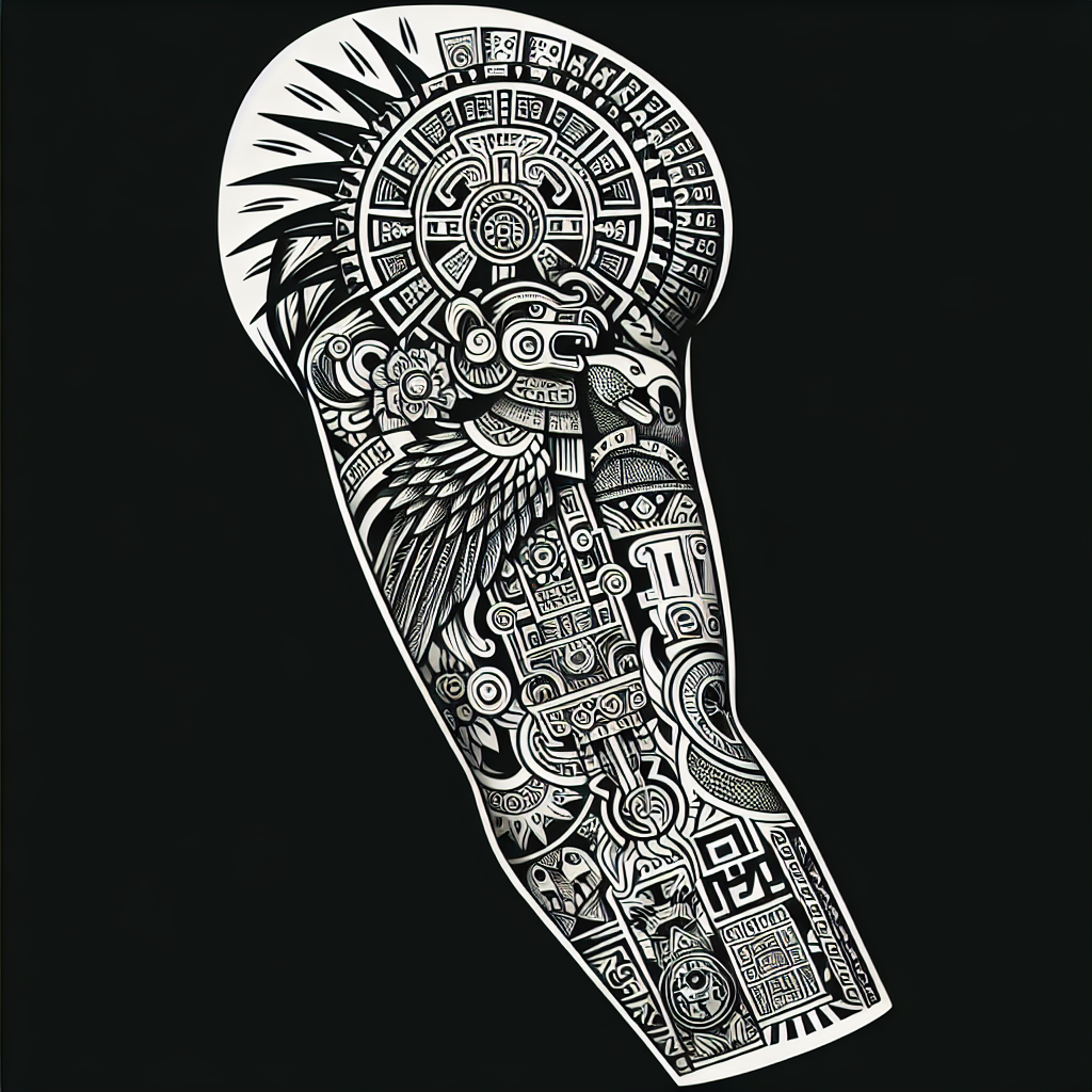 Best Aztec Sleeve Tattoo Ideas | Vondy