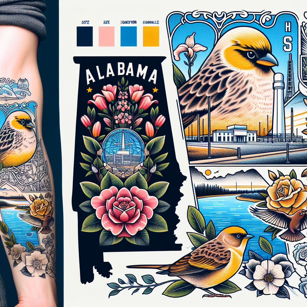 Best Alabama State Tattoo Ideas
